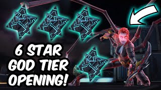 4x 6 Star Crystal Opening - F2P Act 8.1 Black Widow Scytalis Boss - Marvel Contest of Champions