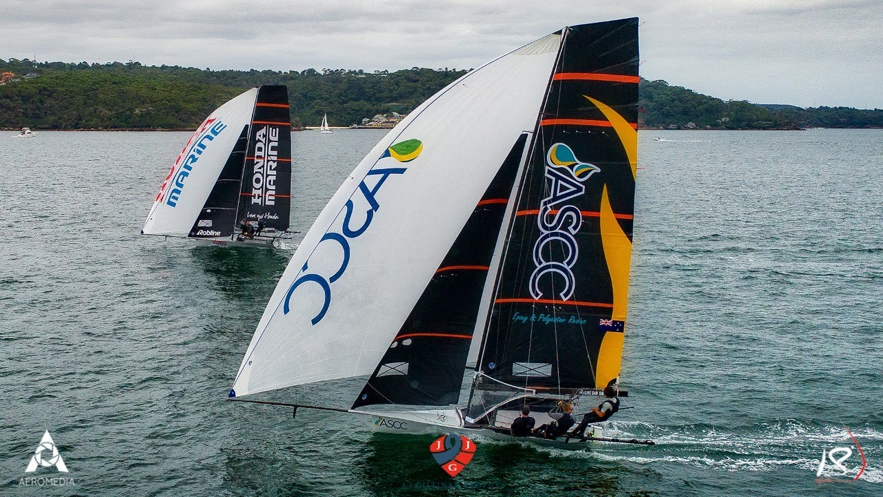JJ Giltinan 2019 18ft Skiff Championship - Race 8 Big Kite Memorial Trophy.