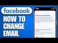 How To Change Email Address On Facebook (2024)