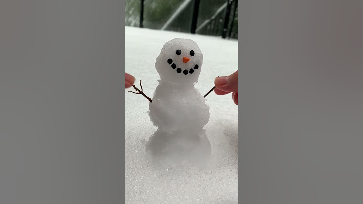 Mini Snowman - How to Build a REAL Tiny Snowman ❄⛄
