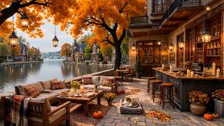 Cozy Autumn Lakeside Jazz ☕ Warm Coffee Shop Ambience for Relax, Study & Unwind screenshot 1