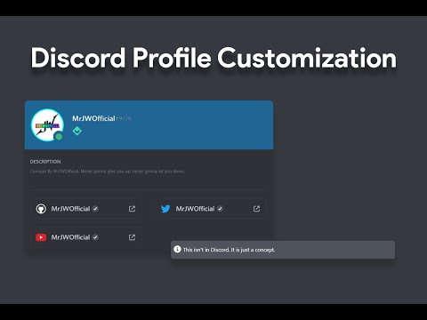 Discord Profile Customization Concept - YouTube