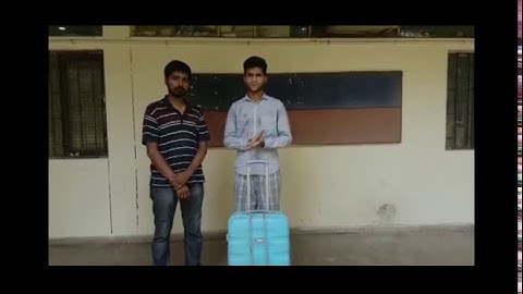 MCP101 Project IIT Delhi Stair Friendly Bag First year students