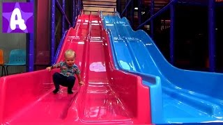 Alex playing at Fun Indoor Playground Area