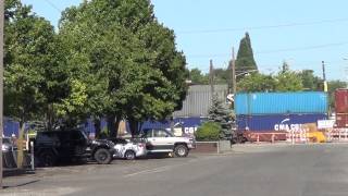 BNSF Railroad #4699 leads EBD stacktrain thru Vancouver, WA 7/2/2013