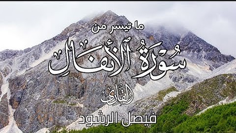 سورة الأنفال للقارئ فيصل الرشود