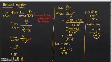 28th video: MAT183 - Analysis of Function II - Asymptote - Example 1