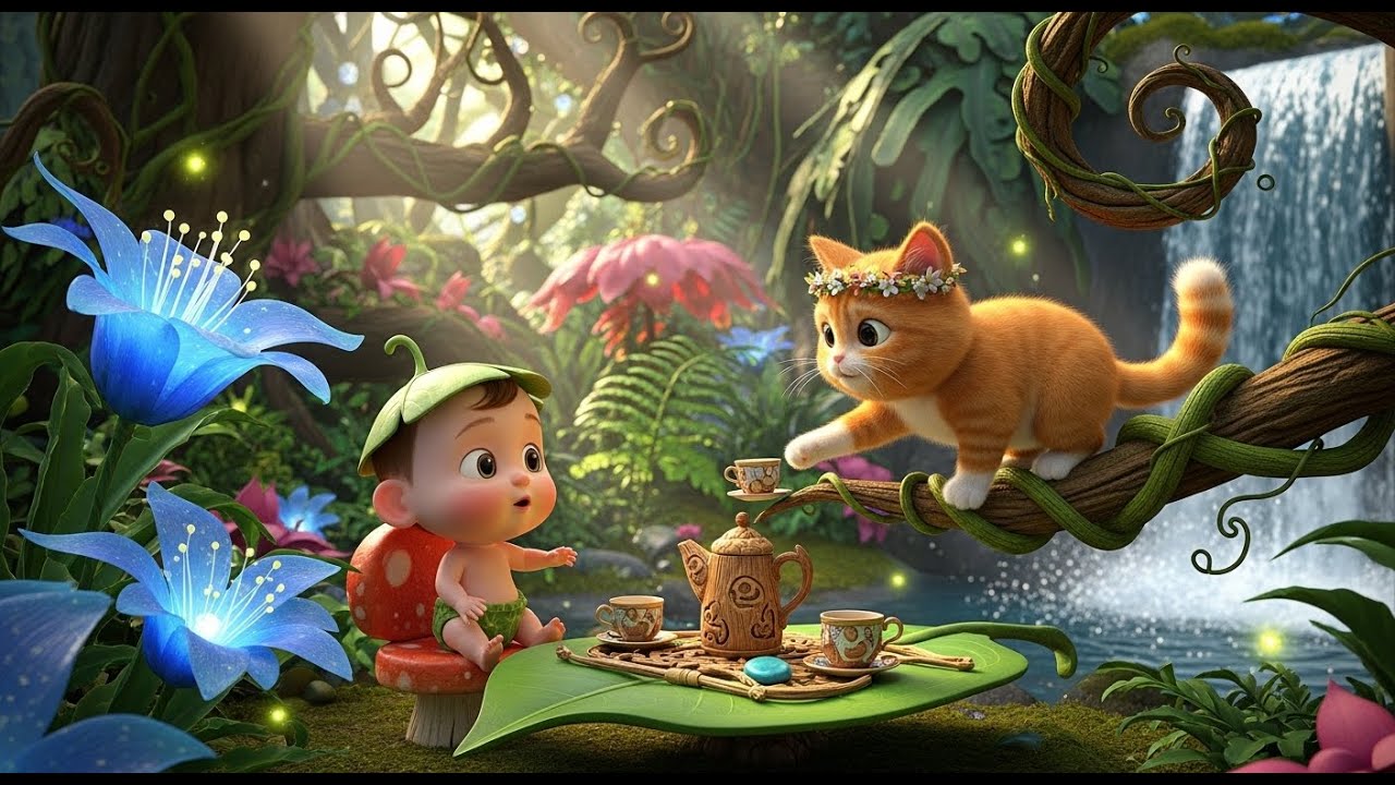 Cat’s Jungle Tea Time 🐱🌴 | Fun Learning Adventure for Kids | Preschool Educational Cartoon