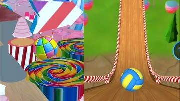 Candy Ball Run VS Sky Ball Jump Gameplay Walkthroungh Android ios Levels 146