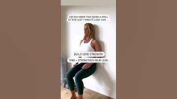 Did you know wall sits have this many benefits? No equipment needed, just you and a wall! #exercise