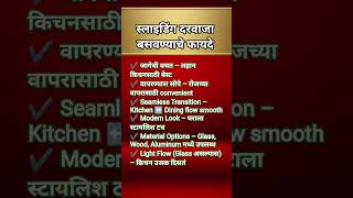 किचन Sliding Door फायदे | Small Kitchen Space Saving Door Ideas 2026 | Kitchen Door Guide #sliding