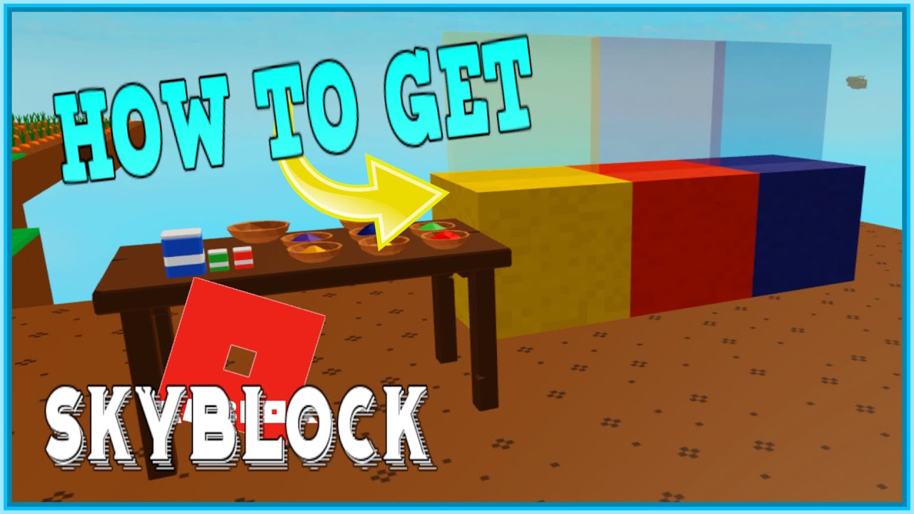 how to make glass in roblox skyblock