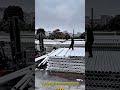Skill Process Unloading Industrial Pipes with Precision Footwork and Forklifts #dailywork