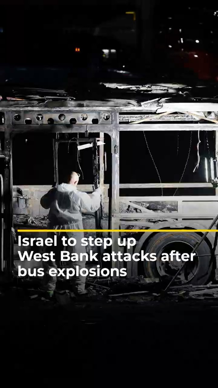 Israel to step up West Bank attacks after bus explosions | AJ #shorts