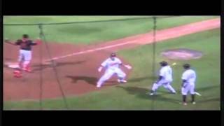 Kenard Jones RBI Single with John Rodriguez amazing slide 5/29/11