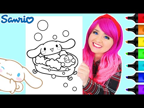 Coloring Cinnamoroll Sanrio Coloring Page | Ohuhu Art Markers