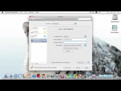 Creating a VPN Connection - Mac OS X