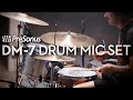 Presonus introduces the dm7 drum microphone set every mic a drummer needs