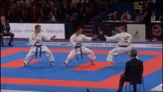 Team Kata   Bunkai GOJUSHIHO SHO by France National Team - 21st WKF World Karate Championships