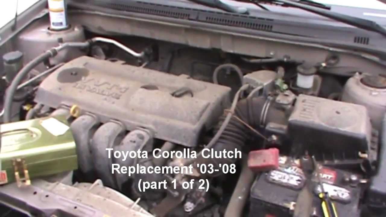 Toyota Corolla Clutch - YouTube 2006 toyota tacoma 4 cylinder engine diagram 