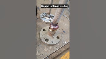Industrial Flange to Pipe Welding #shorts