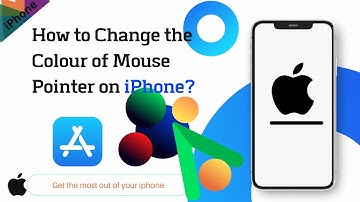 How to change the colour of mouse pointer on iPhone ?