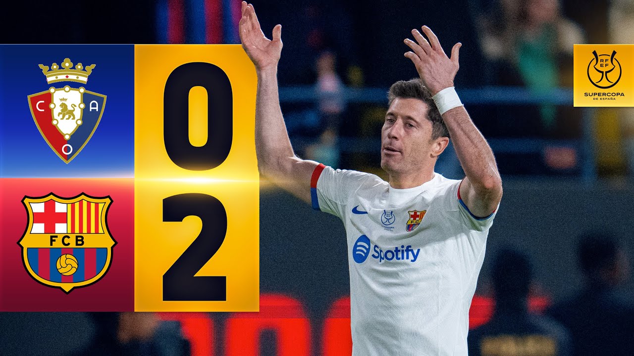 Barcelona - Osasuna summary: Vitor Roque winner, score, goal and ...