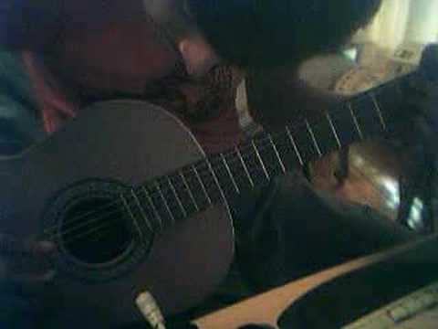 Riff Antonio Banderas learned from his brother, Also another when Banderas teaches the kid a cool tune. First one is beginning riff from Desperado. FYI, I posted this video almost 3 years ago. I can now play this 100000 times better, however I sold my classical guitar and only have electrics, so I can't really record it, sorry guys :P
