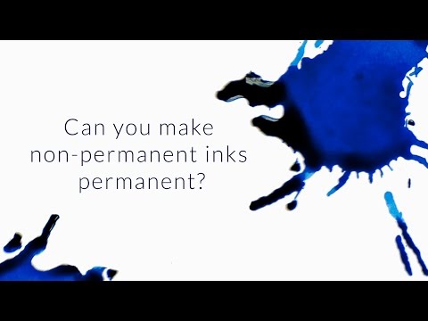 Can You Make Non-Permanent Inks Permanent? - Q&A Slices