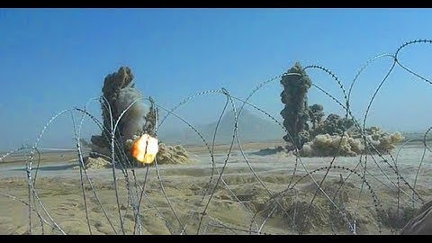 4000 Pound Bomb Drop on Compounds in Afghanistan