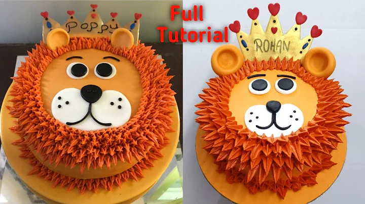 Lion King Birthday Cake | Lion Theme Cake | King Crown Birthday Cake