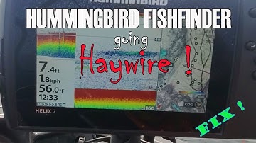 how to fix your HUMMINGBIRD HELIX fish finder when your getting interference!
