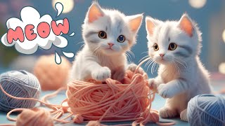 Cat meowing Cute kittens meowing to the music Cat meow by My Little Star English 124,463 views 6 months ago 2 minutes, 9 seconds
