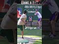 How Do You Hit the Last Pitch?🤯 #dingersornothing #wiffleball #baseball #shorts