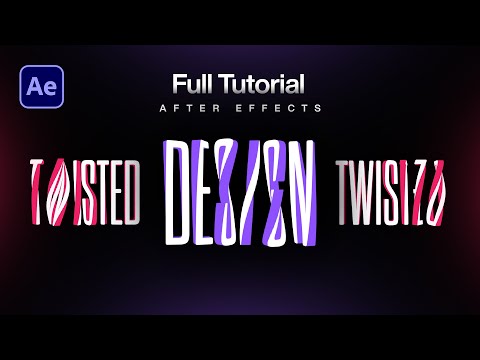 After Effects Tutorial: Twisted Text Animation in After Effects - No Plugins