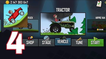Hill Climb Racing - Gameplay Walkthrough Part 4 - Tractor (iOS, Android)