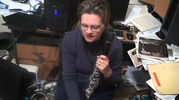 Introduction to F major and D minor scales on clarinet using Klose, Thurston and Baermann