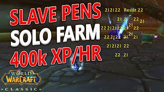 WoW Classic - Post-Nerf Mage Slave Pens Solo AOE Farm / Boost!