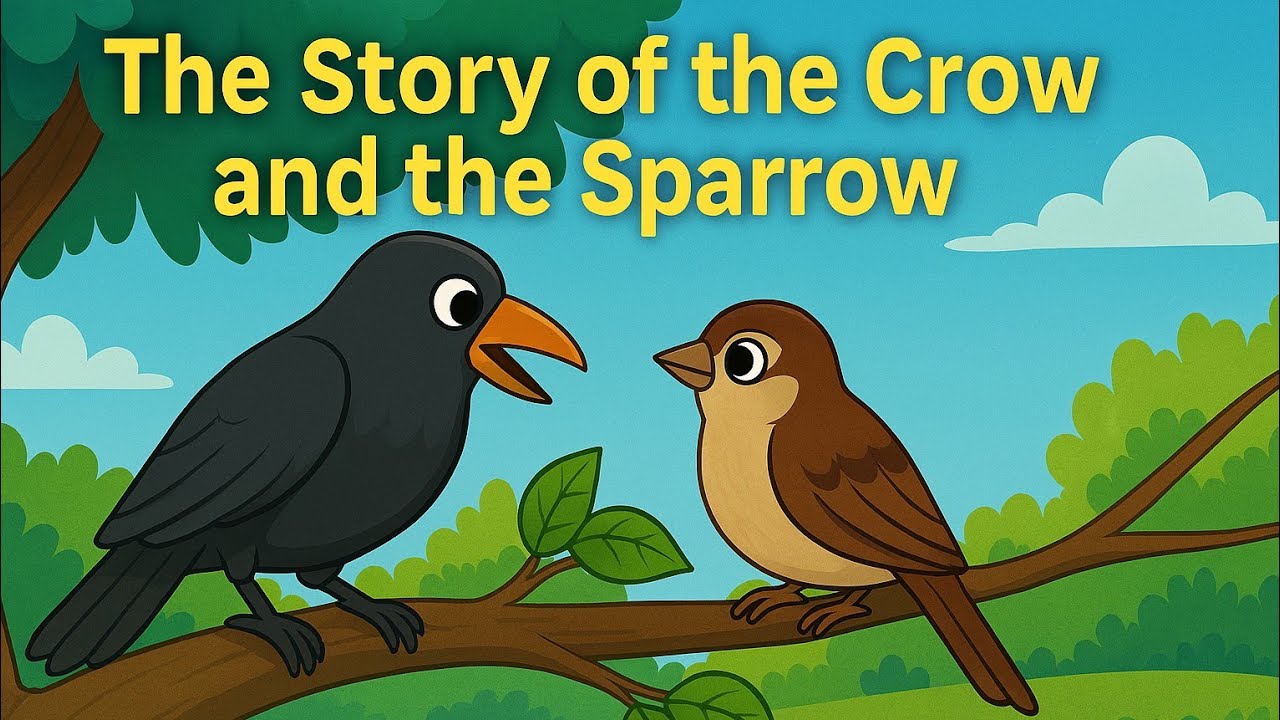 The Story of the Crow and the Sparrow (@marathi-ajji)#English #kids # ...
