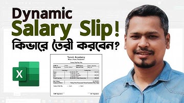 How to Make Salary Slip in MS Excel || MS Excel Pay Slip Tutorial in Bangla
