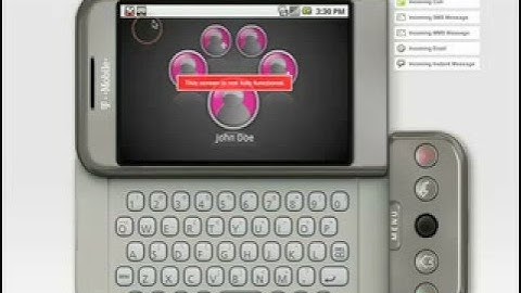 Android Demonstration on the T-Mobile G1