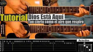 Dios Está Aquí (Tan cierto como el aire que respiro) || Instrumental a 2 Guitarras | TAB | ACORDES