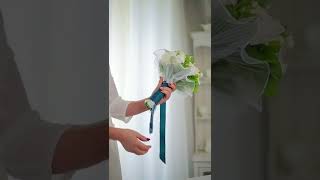 bridal bouquet handle wrapping