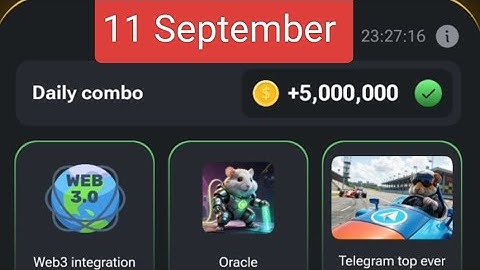 September 11 Hamster Kombat Daily Cipher Morse Code today 11 September 1M free coins, tokens airdrop
