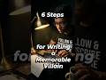6 Steps for Writing a Memorable Villain