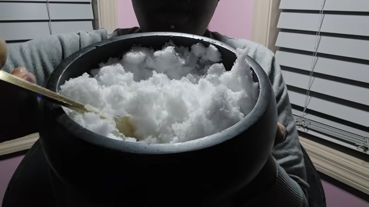 REAL SNOW & CHICK FILA ICE MIX 😋🤤 CRUNCHY & SOFT MIX 