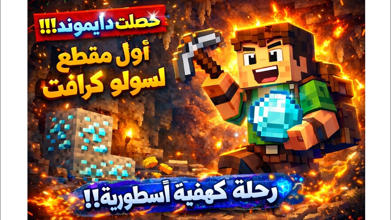 أول يوم سولو كرافت/ حصلت دايموند🔥