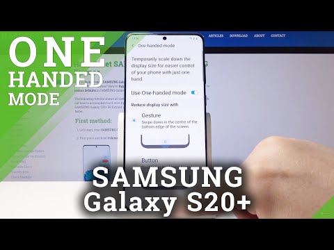 How to Activate One Hand Mode in Samsung Galaxy S20+ | Resize Display