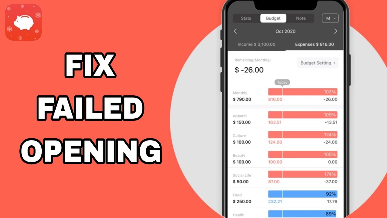 How To Fix And Solve Failed Opening On Money Manager App | Final ...