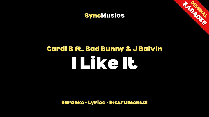 Cardi B ft. Bad Bunny & J Balvin - I Like It | Karaoke - Lyrics - Instrumental